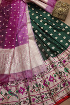 Elegant Green Banarasi Silk Big Border Lehenga With Banarasi Organza Dupatta - Luxurion World