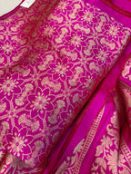 Pink Banarasi Katan Silk Lehenga — 21-Kalli Zari Weave, Wedding