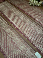 Pink Banarasi Handloom Vintage Pure Silk Border ( 1 Mtr ) - Luxurion World