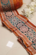 Orange Banarasi Handloom Vintage Pure Silk Border Lace ( 2.5 Mtr) - Luxurion World