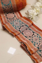 Orange Banarasi Handloom Vintage Pure Silk Border Lace ( 2.5 Mtr) - Luxurion World