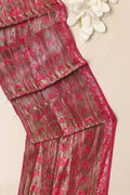 Exquisite Pink Banarasi Handloom Vintage Pure Silk Border Lace - Luxurion World