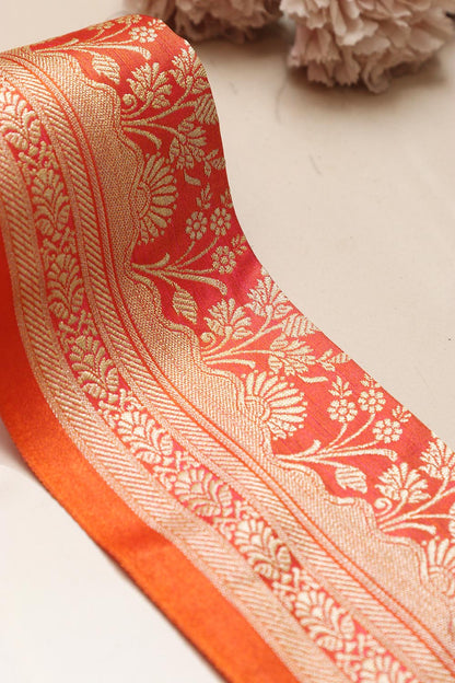 Pretty in Pink: Banarasi Silk Lace ( 1 Mtr )