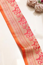 Pretty in Pink: Banarasi Silk Lace ( 1 Mtr ) - Luxurion World