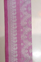 Pretty in Pink: Banarasi Silk Lace ( 1 Mtr ) - Luxurion World