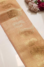 Exquisite Golden Banarasi Silk Lace ( 1 Mtr ) - Luxurion World