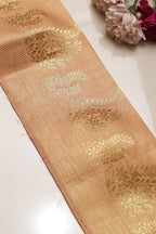 Exquisite Golden Banarasi Silk Lace ( 1 Mtr ) - Luxurion World