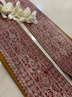 Maroon Banarasi Handloom Vintage Pure Silk Border Lace ( 1 Mtr ) - Luxurion World