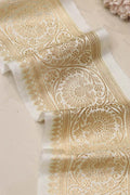 Dyeable Banarasi Mashru Silk Border (1 mtr) - Luxurion World