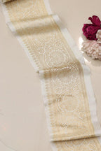 Dyeable Banarasi Mashru Silk Border (1 mtr) - Luxurion World