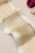 Dyeable Banarasi Silk Border Lace (1 mtr) - Luxurion World