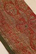 Orange Banarasi Silk Vintage Handloom Borders - Luxurion World
