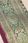 Green Banarasi Silk Vintage Handloom Borders (1 Mtr) - Luxurion World