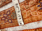 Orange Pure Silk Vintage Banarasi Border Lace - Luxurion World
