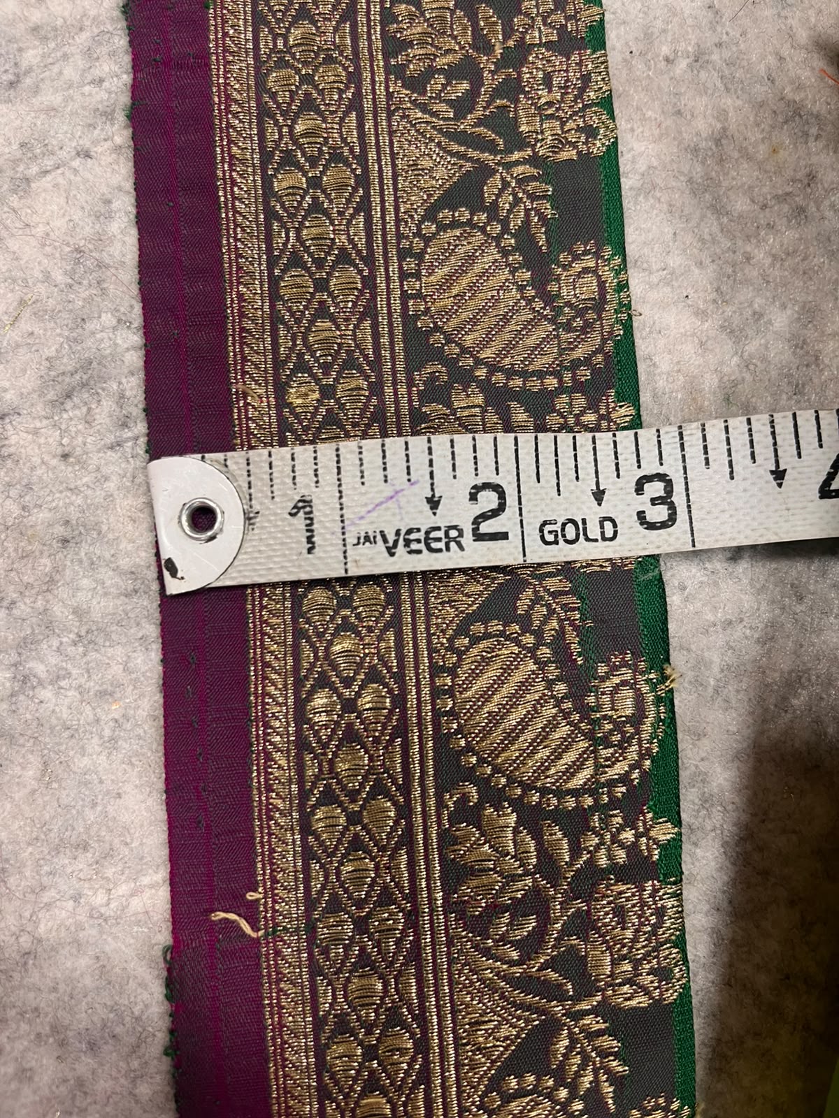 Green Banarasi Pure Silk Vintage Border Lace