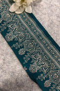 Blue Banarasi Pure Silk Vintage Border Lace ( 1 Mtr )