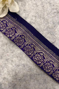 Purple Banarasi Pure Silk Vintage Border Lace ( 1 Mtr )