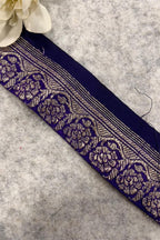 Purple Banarasi Pure Silk Vintage Border Lace ( 1 Mtr )