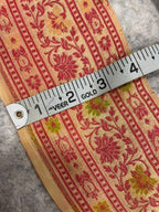 IL2B126082913 Peach Banarasi Pure Silk Vintage Border Lace