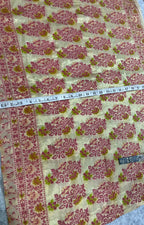 Peach Banarasi Pure Silk Vintage Border Lace ( 0.8 Mtr )