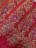 Pink Banarasi Pure Silk Vintage Border Lace ( 1 Mtr )