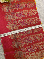 Pink Banarasi Pure Silk Vintage Border Lace ( 1 Mtr )