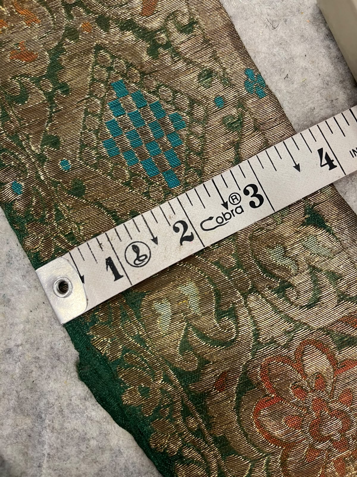 Green Banarasi Pure Silk Lace  Vintage Border Occasion