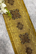 Golden Banarasi Pure Silk Lace Vintage Border Design ( 1 Mtr )