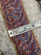 Pastel Banarasi Pure Silk Border Lace Vintage Design ( 1 Mtr )