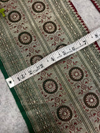 Green Banarasi Pure Silk Vintage Border Lace ( 1 Mtr )