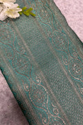 Blue Banarasi Pure Silk Vintage Border Lace ( 1 Mtr )