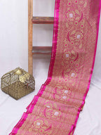 Pink Banarasi Silk Lace ( 1 Mtr ) - Luxurion World