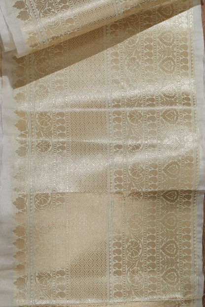 Exquisite Dyeable Banarasi Silk Lace - 0.75 Mtr - Luxurion World