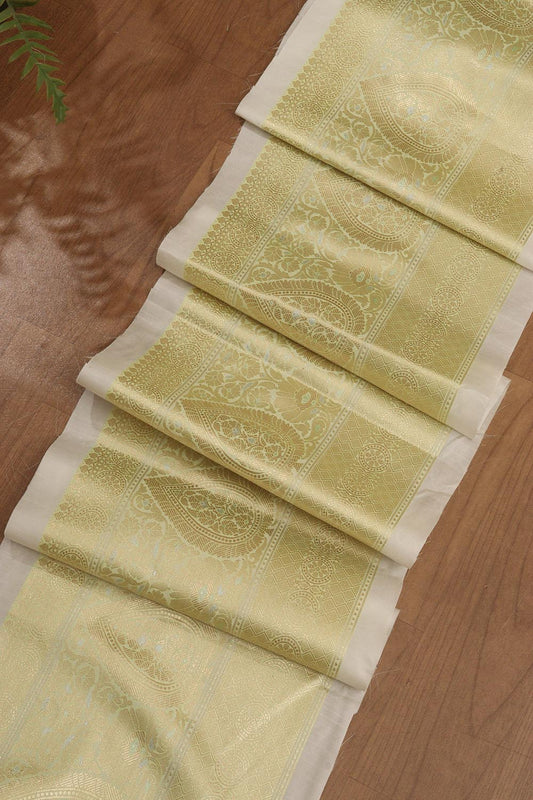 Dyeable Banarasi Silk Lace ( 1 Mtr ) - Luxurion World