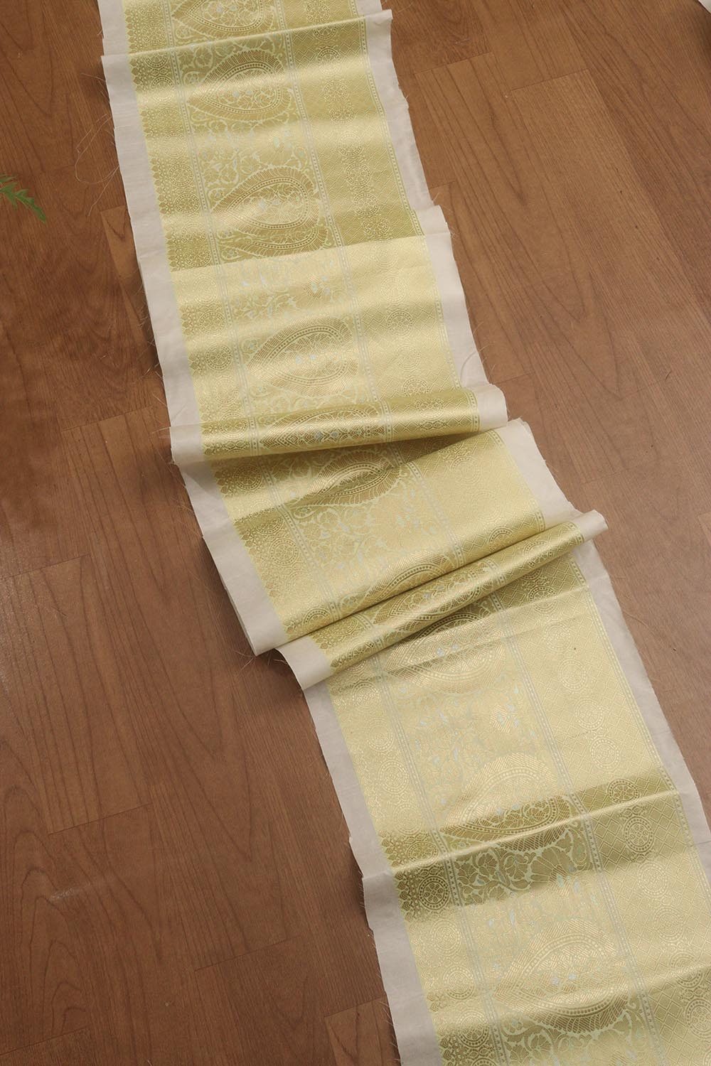 Dyeable Banarasi Silk Lace ( 1 Mtr ) - Luxurion World