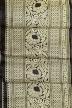Elegant Black Banarasi Silk Lace ( 1 Mtr ) - Luxurion World