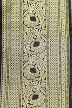 Elegant Black Banarasi Silk Lace ( 1 Mtr ) - Luxurion World