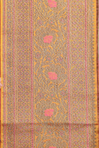 Yellow Banarasi Silk Lace ( 1 Mtr ) - Luxurion World