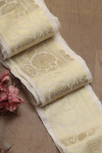 Dyeable Banarasi Silk Lace ( 0.75 MTR) - Luxurion World