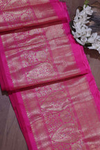Pink Banarasi Silk Lace ( 0.75 Mtr ) - Luxurion World