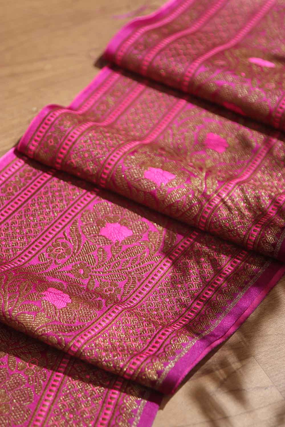 Stunning Purple Banarasi Silk Lace ( 0.75 mtr) - Luxurion World