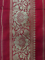Exquisite Red Banarasi Silk Lace ( 1 Mtr ) - Luxurion World