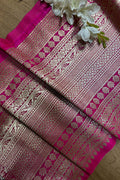 Elegant Pink Banarasi Silk Lace ( 3.5 Mtr) - Luxurion World