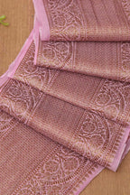 Pink Banarasi Antique Zari Cotton Lace ( 1 Mtr ) - Luxurion World