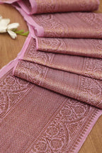 Pink Banarasi Antique Zari Cotton Lace ( 1 Mtr ) - Luxurion World