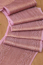 Pink Banarasi Antique Zari Cotton Lace ( 1 Mtr ) - Luxurion World