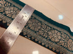Blue Pure Silk Vintage Banarasi Border Lace ( 1 Mtr ) - Luxurion World