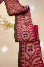 Pink Pure Silk Vintage Banarasi Border Lace ( 1 Mtr ) - Luxurion World