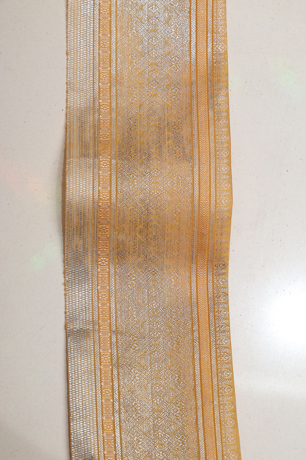 Yellow Kanjeevaram Silk Lace ( 1 Mtr )