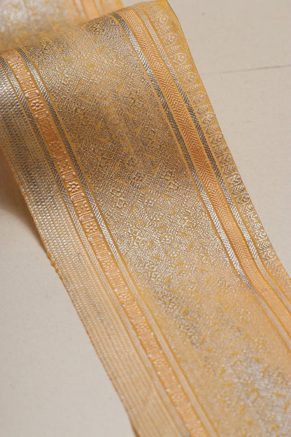 Yellow Kanjeevaram Silk Lace ( 1 Mtr )